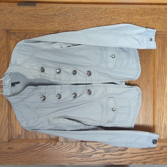 Maurices Gray Military Style Button Blazer Size Women's M - Picture 2 of 10